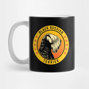 Black Russian Terrier Dog Portrait Mug